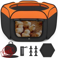 Brooder Box for Chicks Pop-Up Collapsible Chick Pen Indoor Outdoor