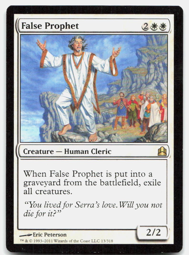 False Prophet 13 Rare Commander Magic: The Gathering Lightly Played