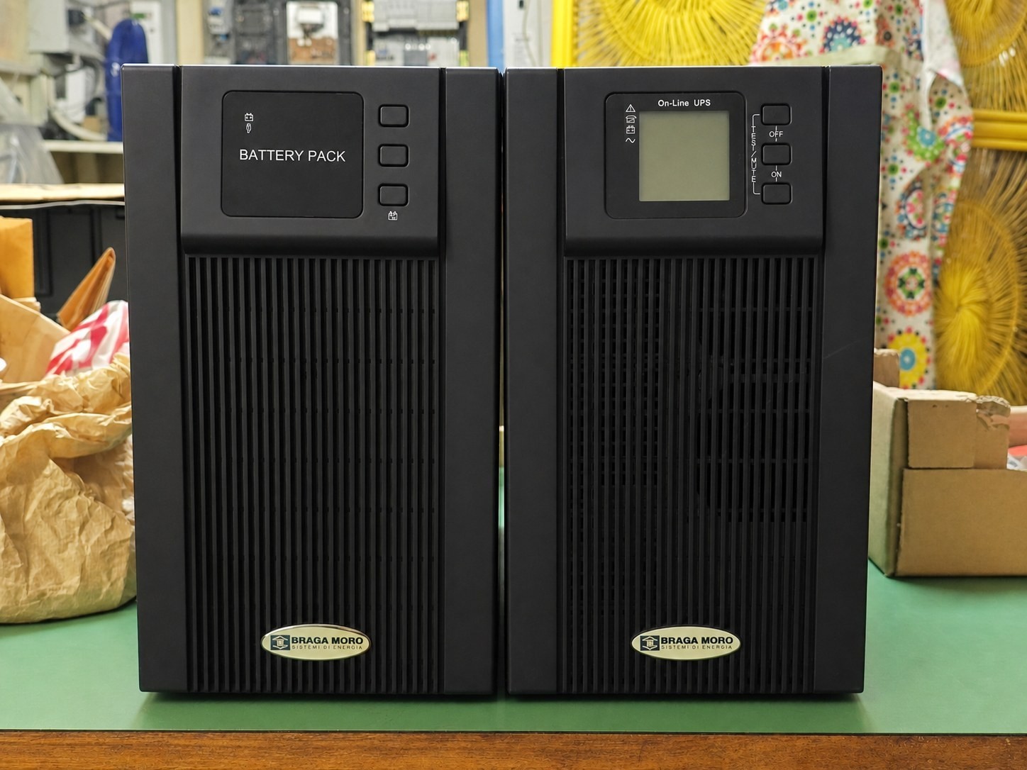 UPS Braga Moro MEMO S 3KVA online + box batterie 72V - SENZA batterie