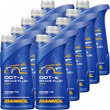 10L MANNOL BREMSFLÜSSIGKEIT DOT4 BREAKE FLUID SAE J 1703 1704 ISO 4925 DOT-4