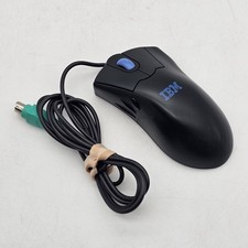 Rare Vintage Retro IBM 6 Button PS/2 Mouse/ MO02W Black Computer Mouse