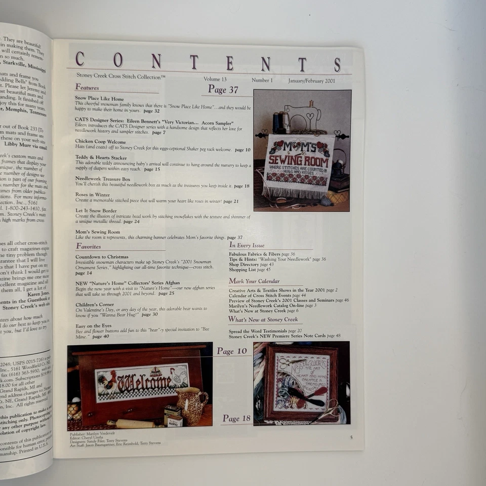 Revista Stoney Creek Cross Stitch - Ediciones de 2001-2008 - ¡Tú eliges! Foto 3 de 4