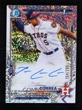 2021 Bowman Chrome Prospect Speckle Refractor /299 JC Correa #CPA-JCO Auto r2y
