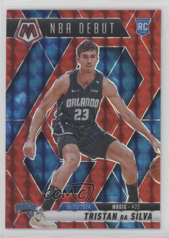 2024-25 Panini Mosaic NBA Debut Red Prizm Tristan da Silva #266 Rookie RC 5y7