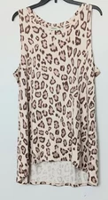 Logo Lounge Lori Goldstein Tunic Tank Women's Size 1X French Terry High Low Hem