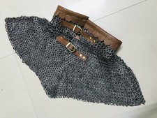 Christmas 9mm Collar Chainmail oil finished Mild Steel Flat Riveted+Solid Ring