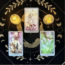 Shadowscapes Beautiful Elegant Floral Fantasy Watercolor Tarot Cards