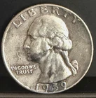 1959 25C Silver Washington Quarter