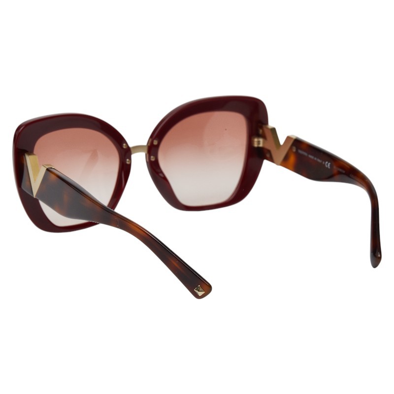 VALENTINO Acetate Cat Eye Oversized sunglasses VA4057 Women 【Used】 thumbnail 2