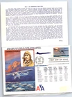 AVIATION CHARLES LINDBERGH 1977 AIR FRANCE CONCORDE FLOWN FDC+INFO CARD UNADDR