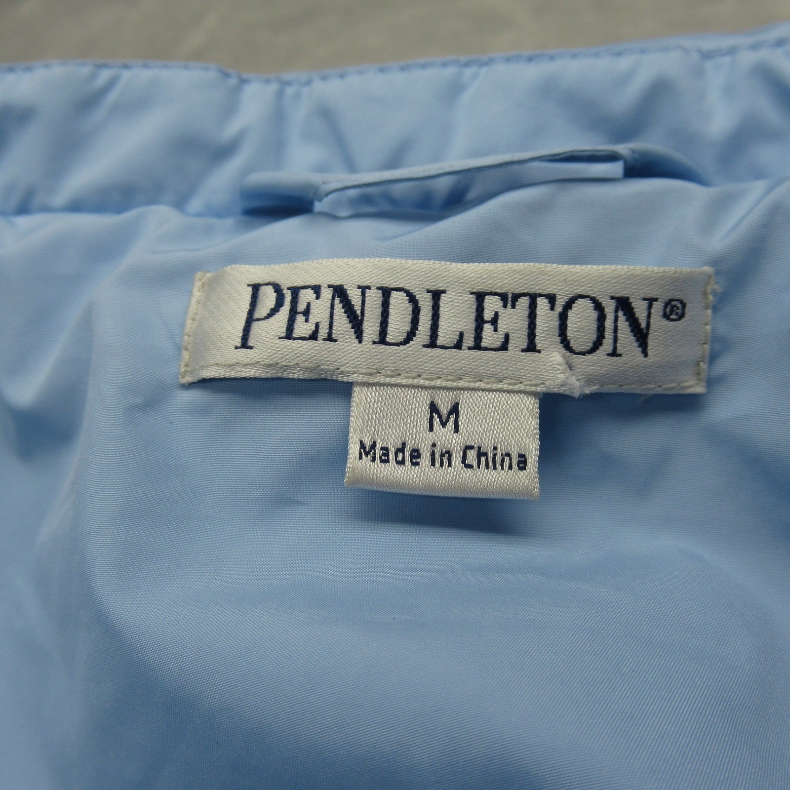 Pendleton Jacket Womens Medium Light Blue Puffer … - image 8