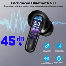 TWS Sports Wireless Bluetooth Earphones Headphones Ear Hook Running Bass