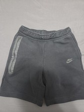 Nike Kid's Black Fleece Athletic Shorts L, Drawstring Elastic Waist Pockets