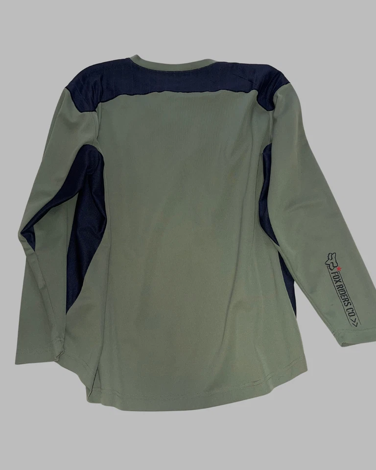 Fox Riders Co Verde Oliva 3/4 Longitud MTB Jersey Talla Grande Bicicleta de Montaña Camisa Foto 3 de 4