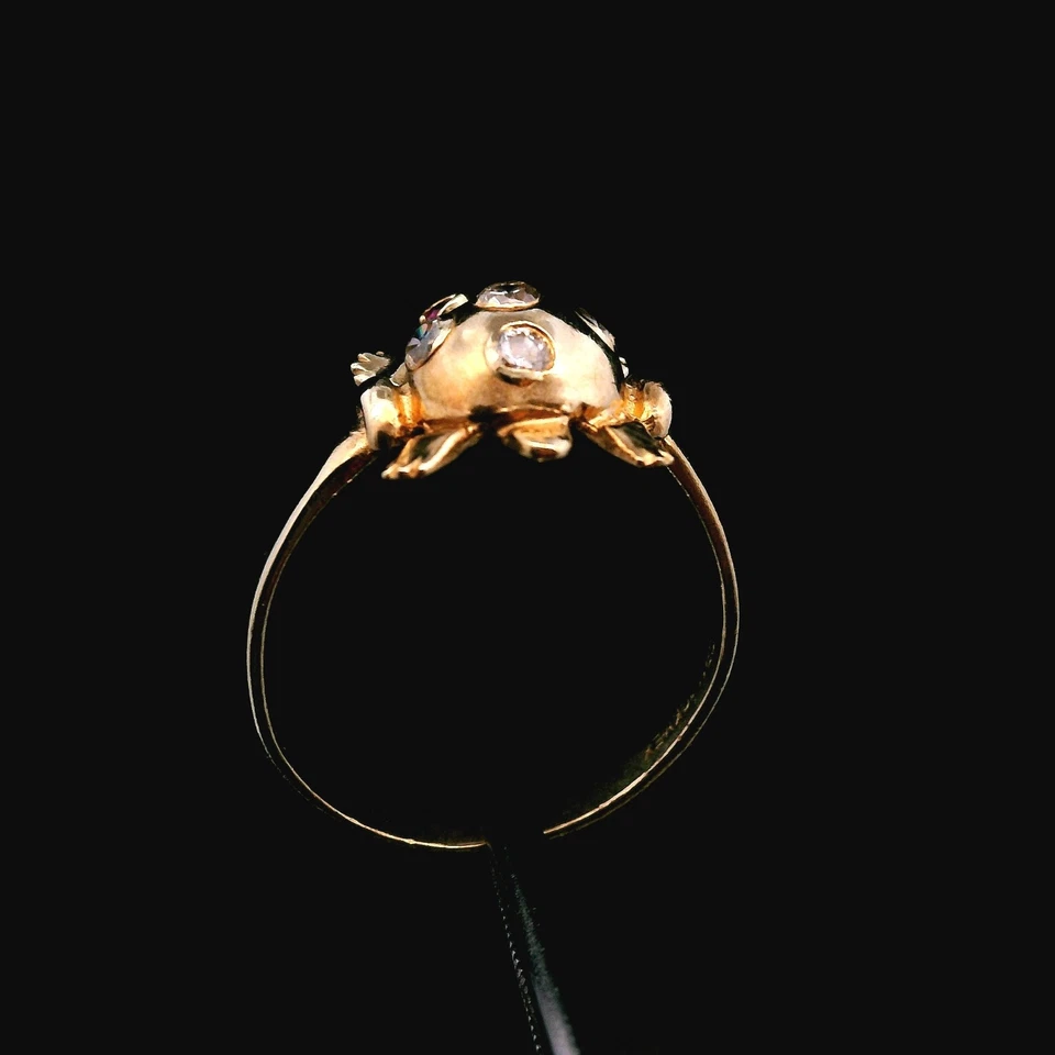 10KT Yellow Gold Turtle Ring – Size 6.25 – 1.71g (1.1 DWT) - Image 4 of 4