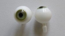 Antique Eyes Doll Light Green 16mm Light Green Mouth Blown Eyes Antique Doll