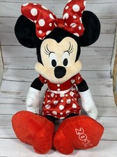Minnie Mouse Disney 22" Plush Doll Red White Polka Dot Dress Bow 2016