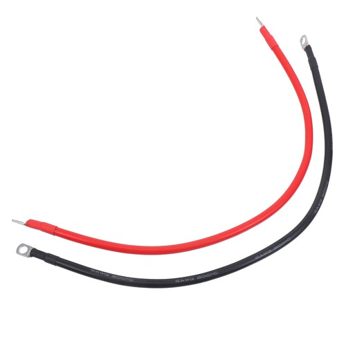2 Pcs Power Inverter Wire with Lugs Battery Cables for Car Travel