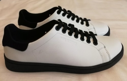 Sneakers da tennis Neil Barrett Thunderbolt bianche taglia uk 6 eu 40 - Foto 4 di 9