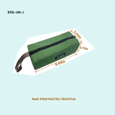 Heavy Duty Canvas Tool Bag with Metal Zipper Muti-Purpose Portable Waterproof