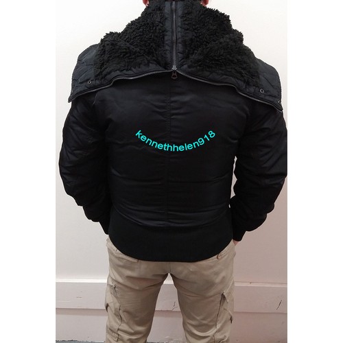 DENIM & SUPPLY RALPH LAUREN DOWN BOMBER JACKET COAT BLACK MENS SIZE SMALL - Picture 10 of 14