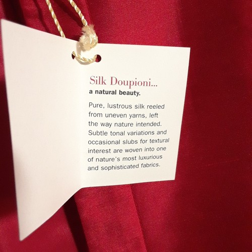 Talbots Dupioni Silk Dress & Jacket Set size 12W, NEW! Pencil Red Party Holiday - Picture 6 of 12
