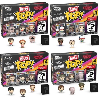 FUNKO BITTY POP! STRANGER THINGS 4-PACK RANDOM FN85882 | eBay