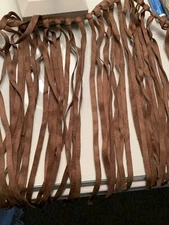 36 Yards of 12 In Long Brown Faux Fringe
