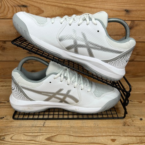 Scarpe da tennis Asics Trainers donna UK 5,5 Gel Dedicate 8 bianco argento multicourt - Foto 2 di 13