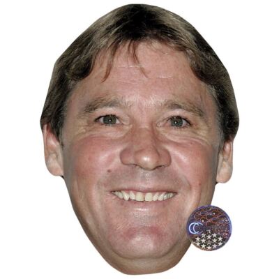 Steve Irwin Celebrity Mask, Flat Card Face, Fancy Dress Mask