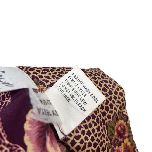 Katheryn Womens Floral Robe Size L Mixed Print Tied Waist - Picture 13 of 13