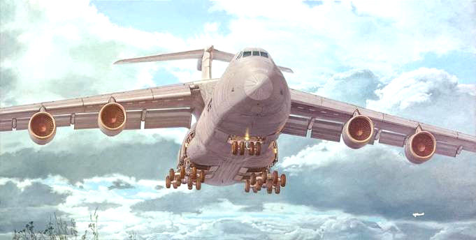Lockheed C-5M Super Galaxy USAF Transport Aircraft scale 1/144