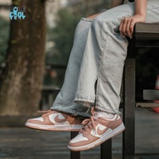 Nike Dunk Low Shoes Rose Whisper White Sneakers Womens Shoes DD1503-118