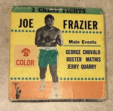 Vintage Joe Frazier - Super 8 Color 8mm Columbia Pictures Home Movie - 3 Fights