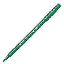 S360-104 Pentel Arts Color Pen Marker, Fine Point, Green Ink, Pack of 1