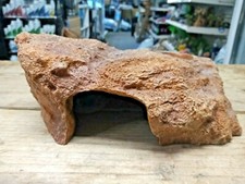 GECKO REPTILE LIZARD SAND STONE CAVE COVER HIDE OUT VIVARIUM BOWL