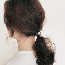 Pearl Hair Ties for Women, Ponytail Holders High-quality Elastic Hair Band