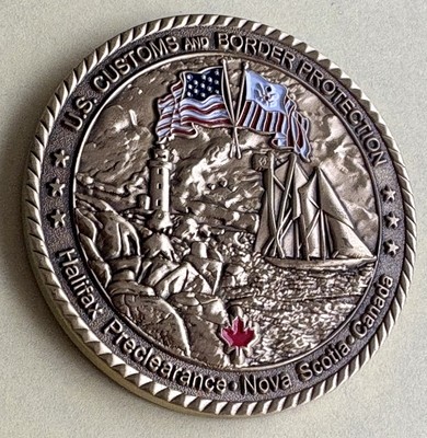 US Customs and Border Protection CBP Halifax Preclearance, Canada Challenge Coin