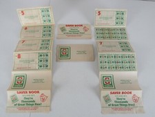 Vintage Lot of 4 Greenbax Stamp Books W/Stamps Piggly Wiggly Grocery Store