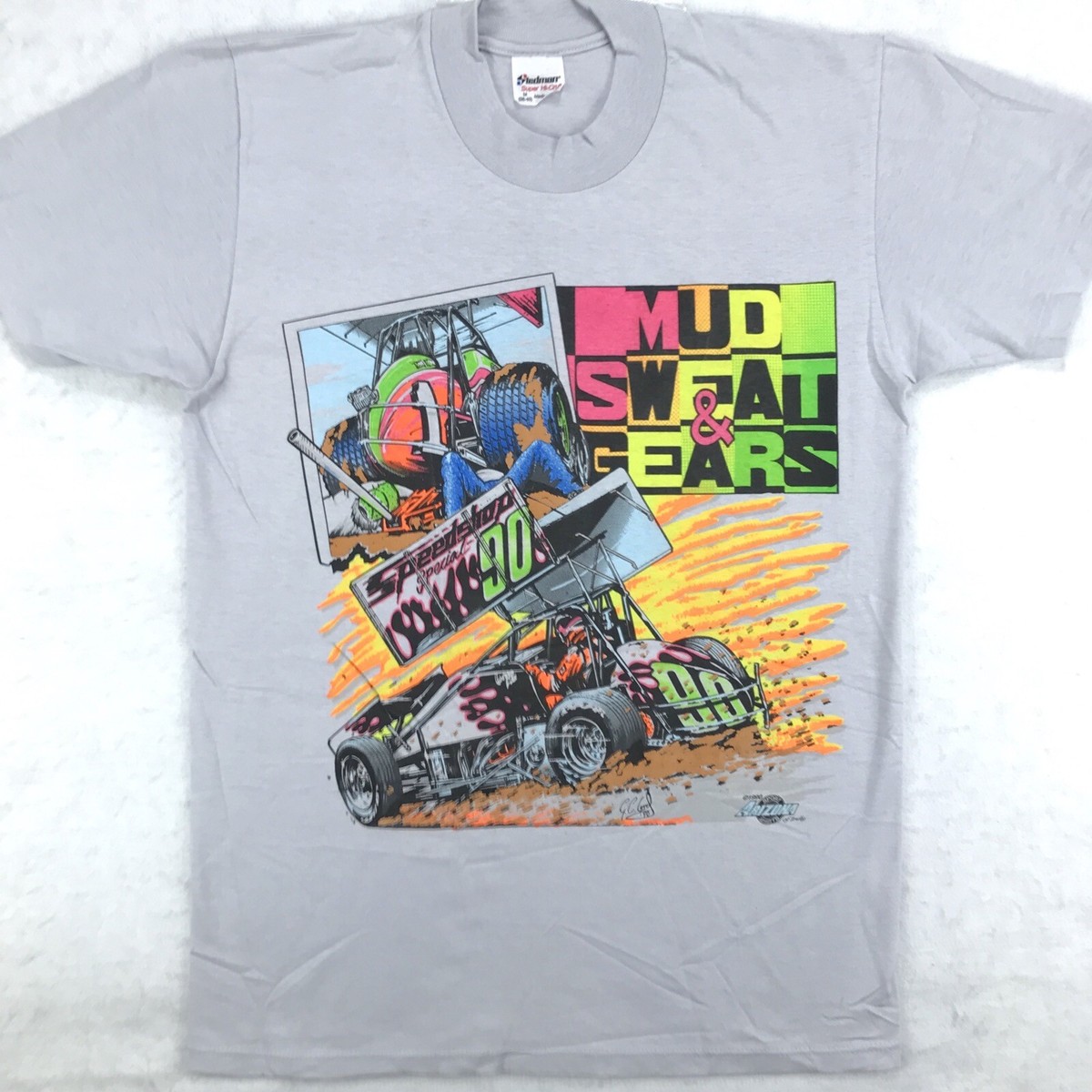 T-shirt Vintage Jaguar Silk Cut – XJR9 IMSA – Années 80 – Taille S (homme) – Blanc – Coton