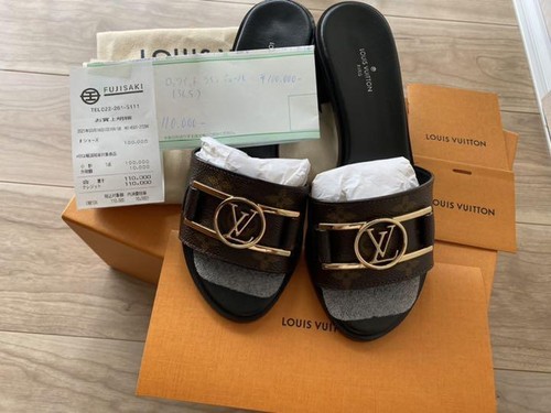 lv lock sandals