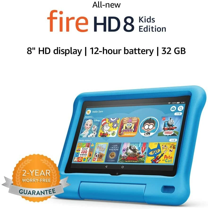 All-new Fire HD 8 Kids Edition Tablet 8" HD 32GB w/ Kid-Proof Case Blue/Pink/Pur - Image 4 of 4