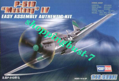 HobbyBoss 80230 1/72 Aircraft P-51D Mustang IV Easy Assembly  Plastic Model kit