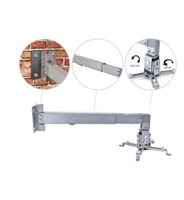 Pyle Universal Projector Holder Wall Mount Telescoping 44 Lbs 16.9 -25.6  Extend