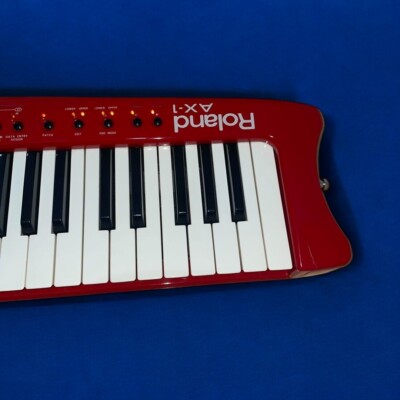 Roland AX-1 Red Keyboard Keytar MIDI Controller Tested