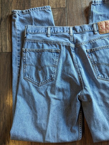 LEVIS 550 RELAXED FIT HEAVY DUTY DENIM 100% Cotton Jeans 38 X 36 Very Nice! - Picture 8 of 15