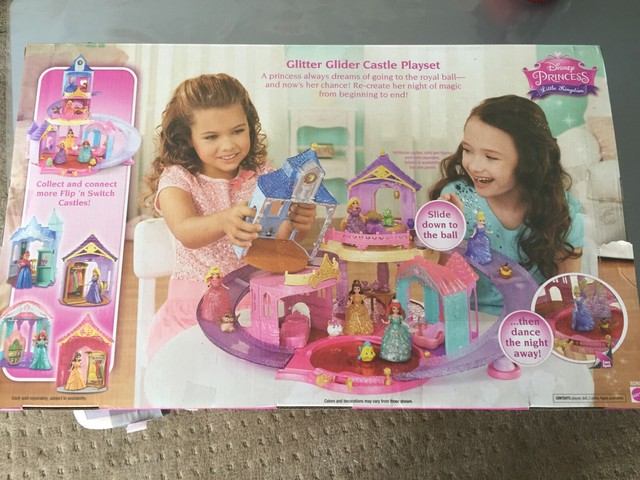 glitter glider castle playset