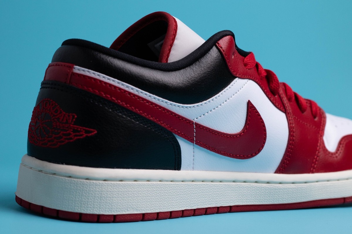 Buy Size 12 - Air Jordan 1 Low White Gym Red W online | eBay