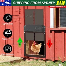 VOVOWOO Automatic Chicken Coop Door Solar Opener Timer Light Sensor Remote