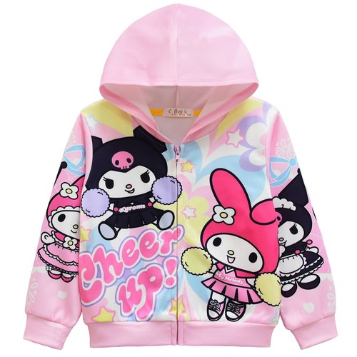 Kuromi My Melody Hoodie Girls Baby Zip Up Hoodie Sweatshirts Children Zip Hooded - Picture 6 of 32